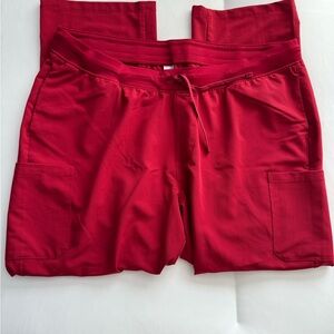 Women’s Red cargo scrub Pants